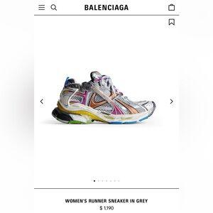 Balenciaga women runner sneakers size 38
